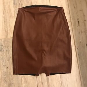 Express Faux Leather Pencil Skirt.
